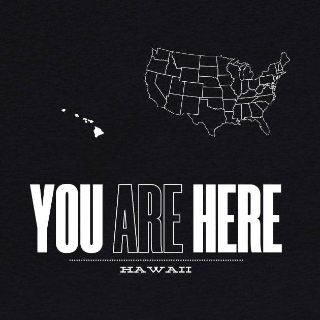 You Are Here Hawaii - United States of America Travel Souvenir by bluerockproducts